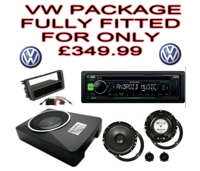 vw package deal active sub, speakers, stereo, fully fitted